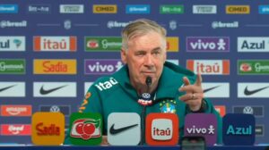 Ancelotti revela os titulares do Brasil para amistoso contra o Panamá em preparação para a Copa do Mundo. (Foto: Reprodução/CBFTV/YouTube)
