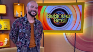 ed gama no estúdio de programa do bbb