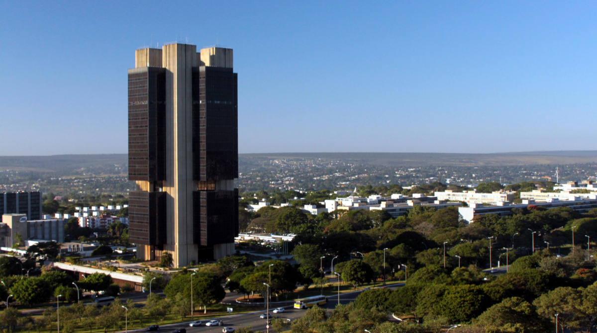 vista panorâmica do banco central