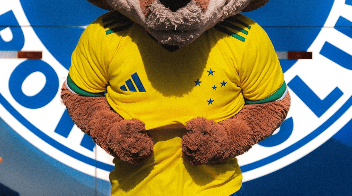 camisa amarela cruzeiro