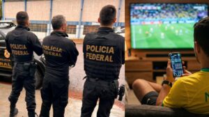 Governo sanciona repasse gradual de até 3% das bets para o fundo da Polícia Federal, cobrindo gastos de saúde dos servidores. (Foto: Sindipol/BA e Gemini/Google)