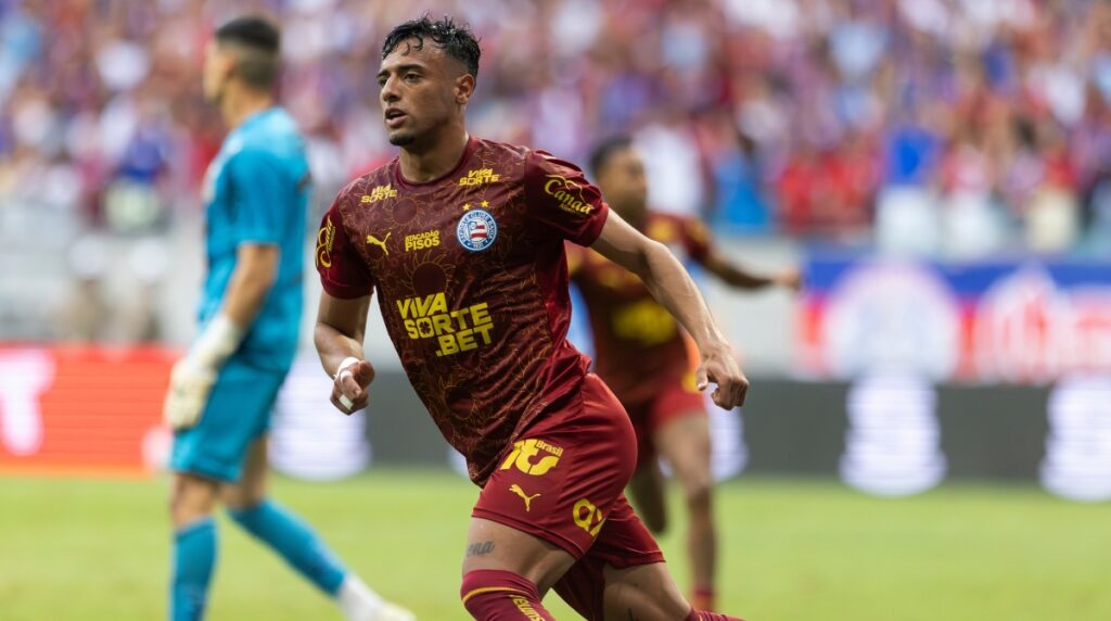 Atacante Uruguaio de 23 anos é um dos alvos do clube celeste. (Foto: Rafael Rodrigues/EC Bahia)