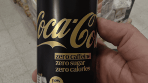 coca cola zero cafeína