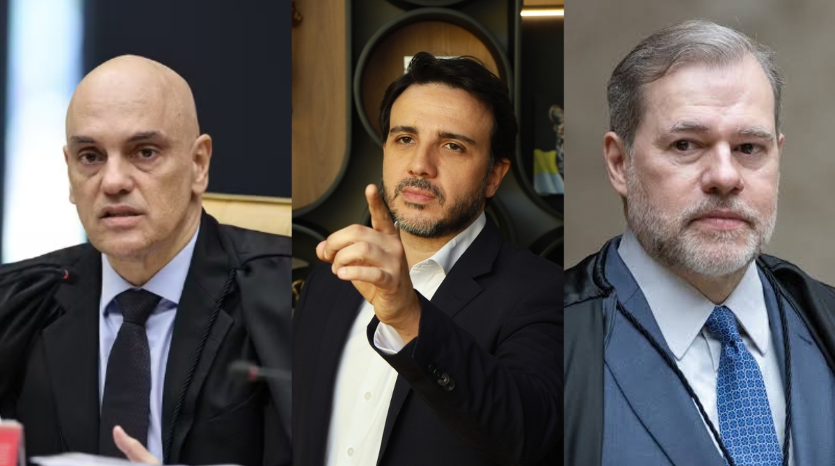 Candidato do Missão aciona o Senado contra Dias Toffoli e Alexandre de Moraes por terem os nomes envolvidos nas investigações do Caso Master (Foto: Partido Missão/STF)