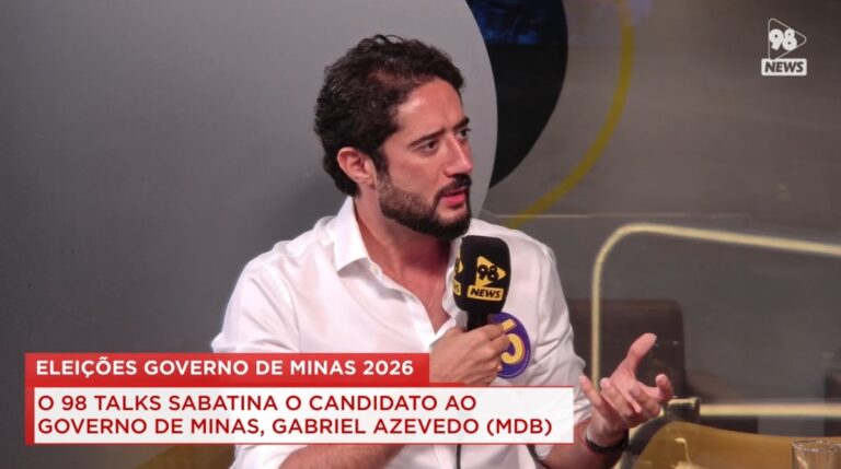 Dívida, ferrovias, saúde e críticas a Pimentel e Zema marcam sabatina de Gabriel na Rede 98