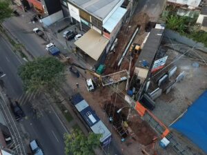 Obra em adutora no Bairro Nova Granada