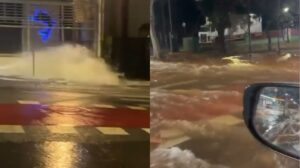 Vazamento de água no Barreiro