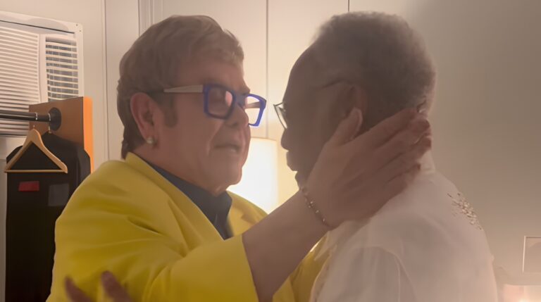 Equipe de Gilberto Gil divulga vídeo do encontro com Elton John no Rock in Rio. (Foto: Reprodução/Instagram/Gilberto Gil)