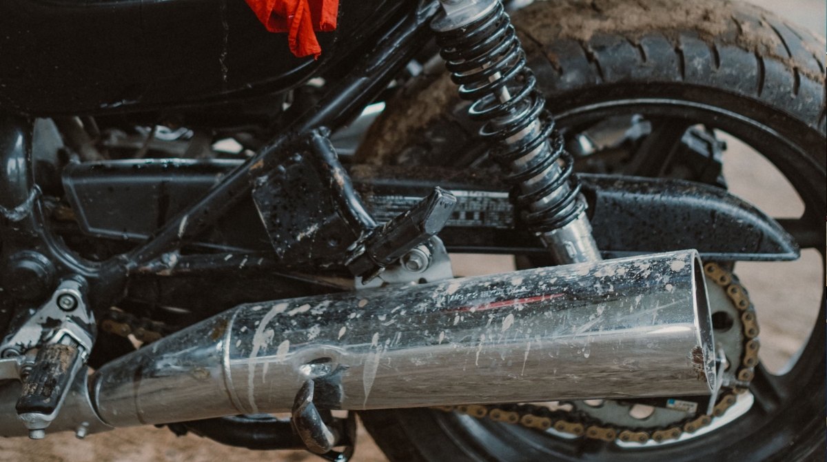 Escapamento de moto