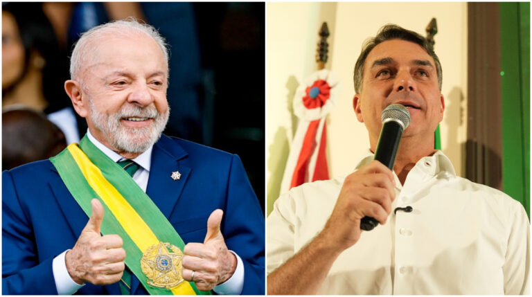 AtlasIntel: Flávio Bolsonaro e Lula estão empatados em cenário de 2º turno
