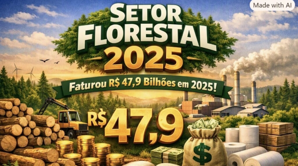imagem gerada por ia de faturamento com o setor florestal
