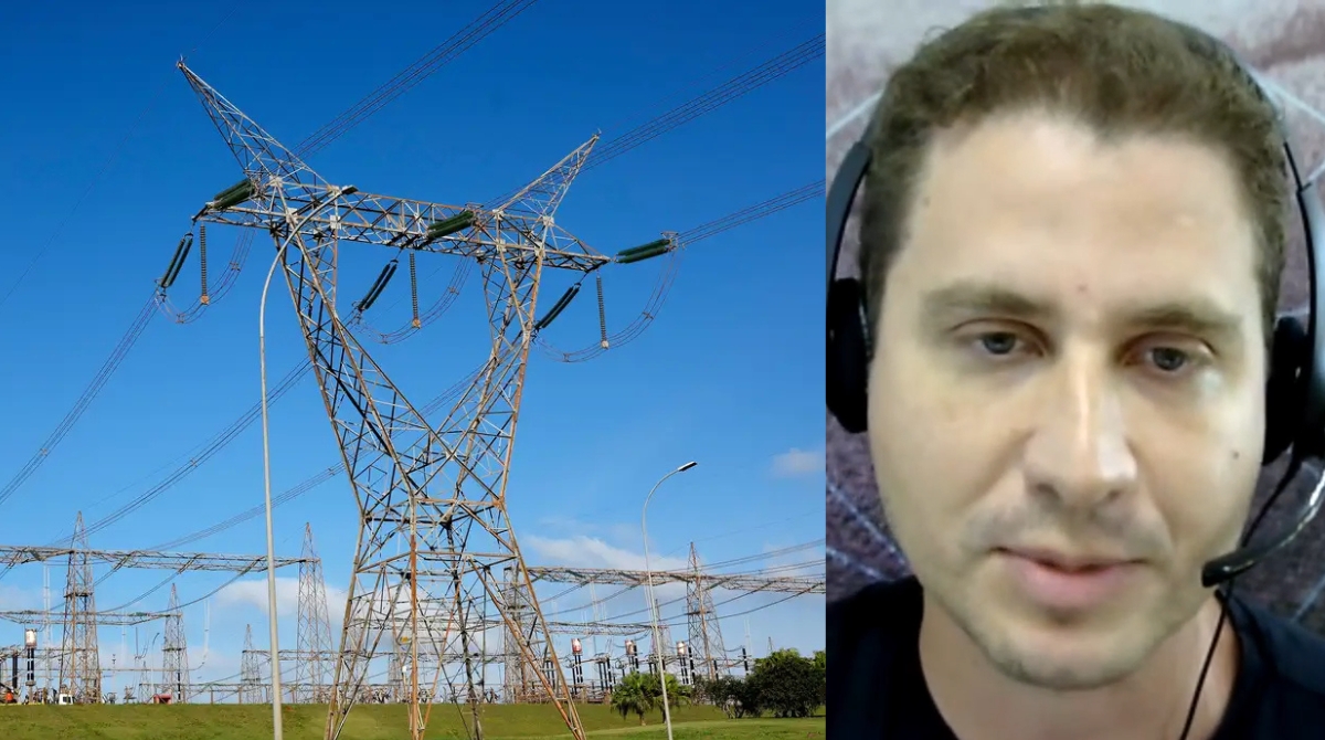 Sérgio Pataca, da FIEMG, explica no Meio-Dia em Pauta como o custo da energia elétrica no Brasil encarece produtos e impacta a conta. (Foto: Tânia Rêgo/Agência Brasil e Reprodução/98 News)