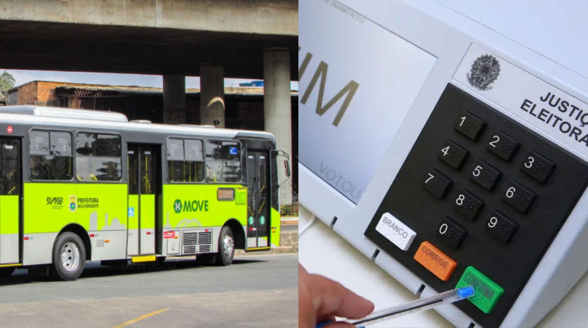BH terá ônibus de graça da meia-noite às 23h59 no domingo de eleição. (Foto: Divulgação/PBH e Antonio Augusto/Ascom/TSE)