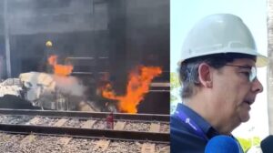 Superintendente do Metrô BH confirma evacuação de 400 pessoas após queda de avião e garante viagens normais na linha principal. (Foto: Corpo de Bombeiros)