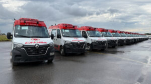 ambulâncias do samu estacionadas