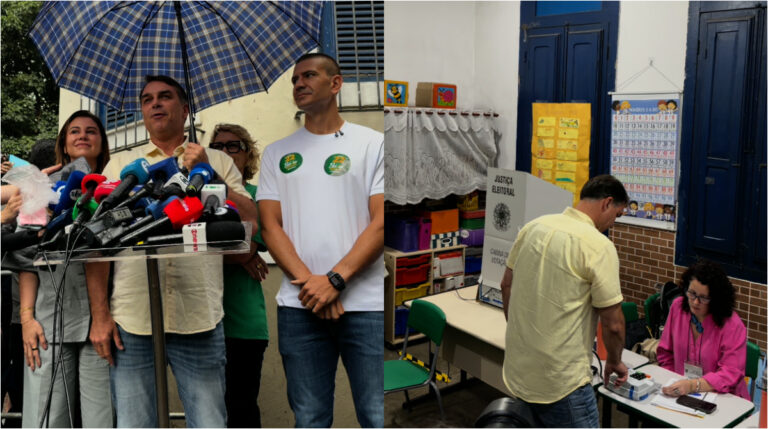 Flávio Bolsonaro vota no RJ e diz que ‘chegou a hora da mudança’ 
