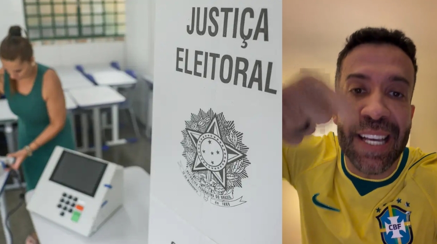 Janones classificou a alteração do horário limite de votação como uma “tentativa de golpe” e defendeu manifestações mesmo se Lula vencer. (Foto: Reprodução/Instagram/Janones e Joédson Alves/Agência Brasil)